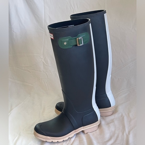 Hunter Original Contrast Tall Rain Boots *LIMITED EDITION* Size 7 - Picture 3 of 15